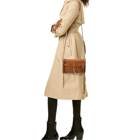 Rebecca Minkoff M.A.C. Mini Suede Crossbody in Nutmeg - Picture 2 of 9